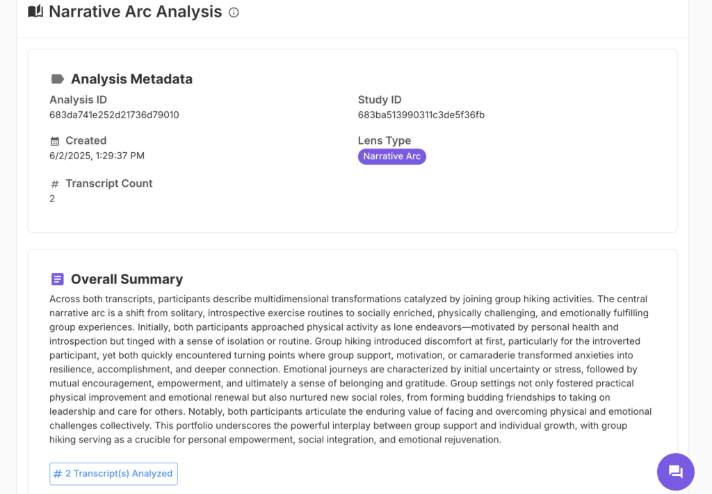Narrative Arc Analysis