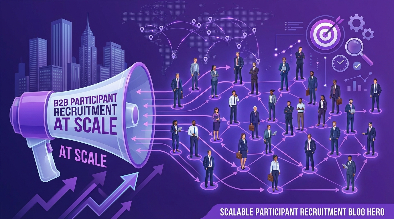 B2B Participant Recruitment at Scale: Strategies That Work