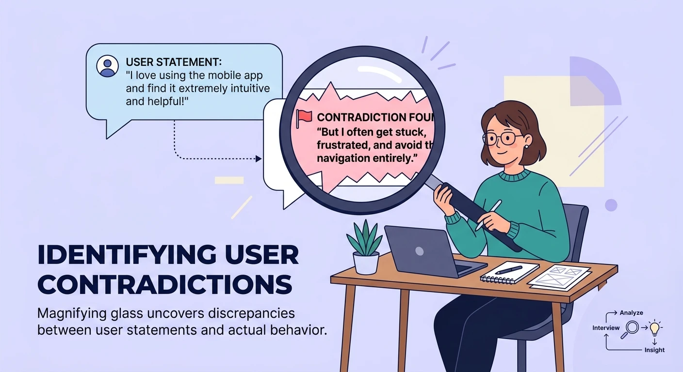 Detecting Contradictions in Qualitative Interviews: Why Inconsistency Is Your Most Valuable Signal