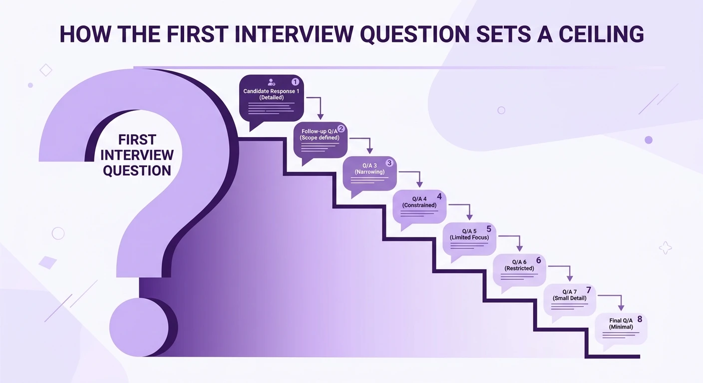 The First-Question Anchor in User Interviews