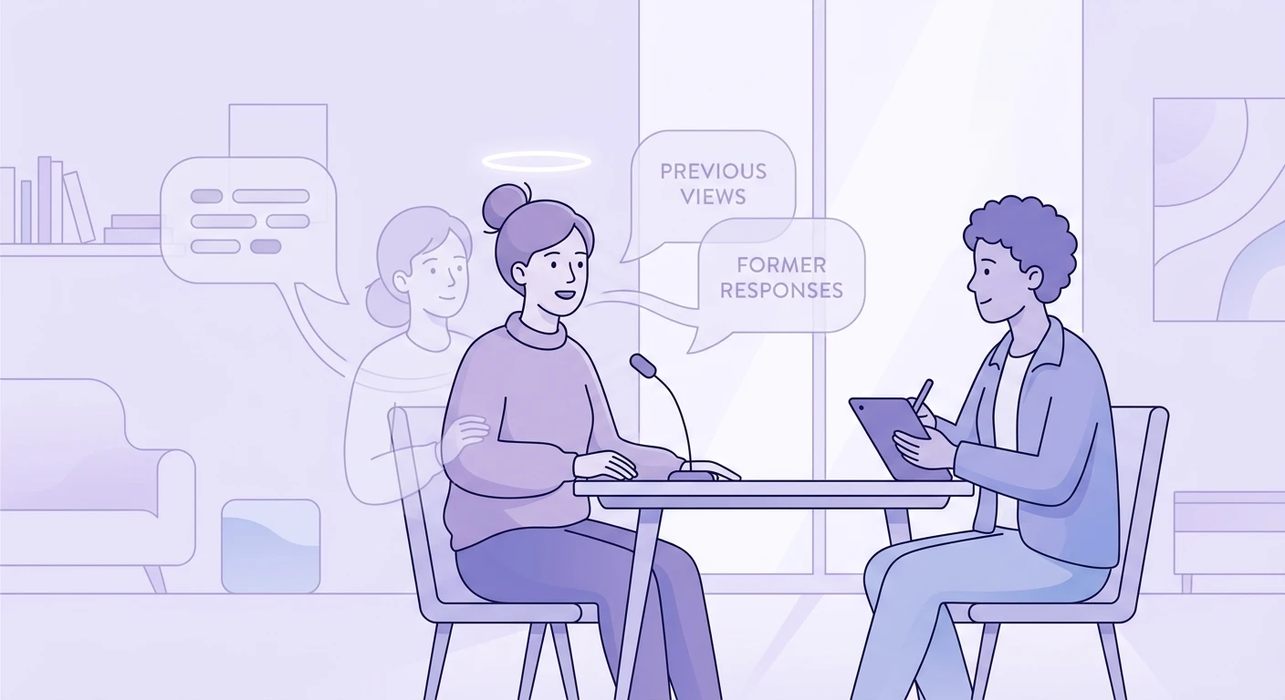 The Follow-Up Study Halo: Why Returning Participants Anchor to Their Own Prior Answers