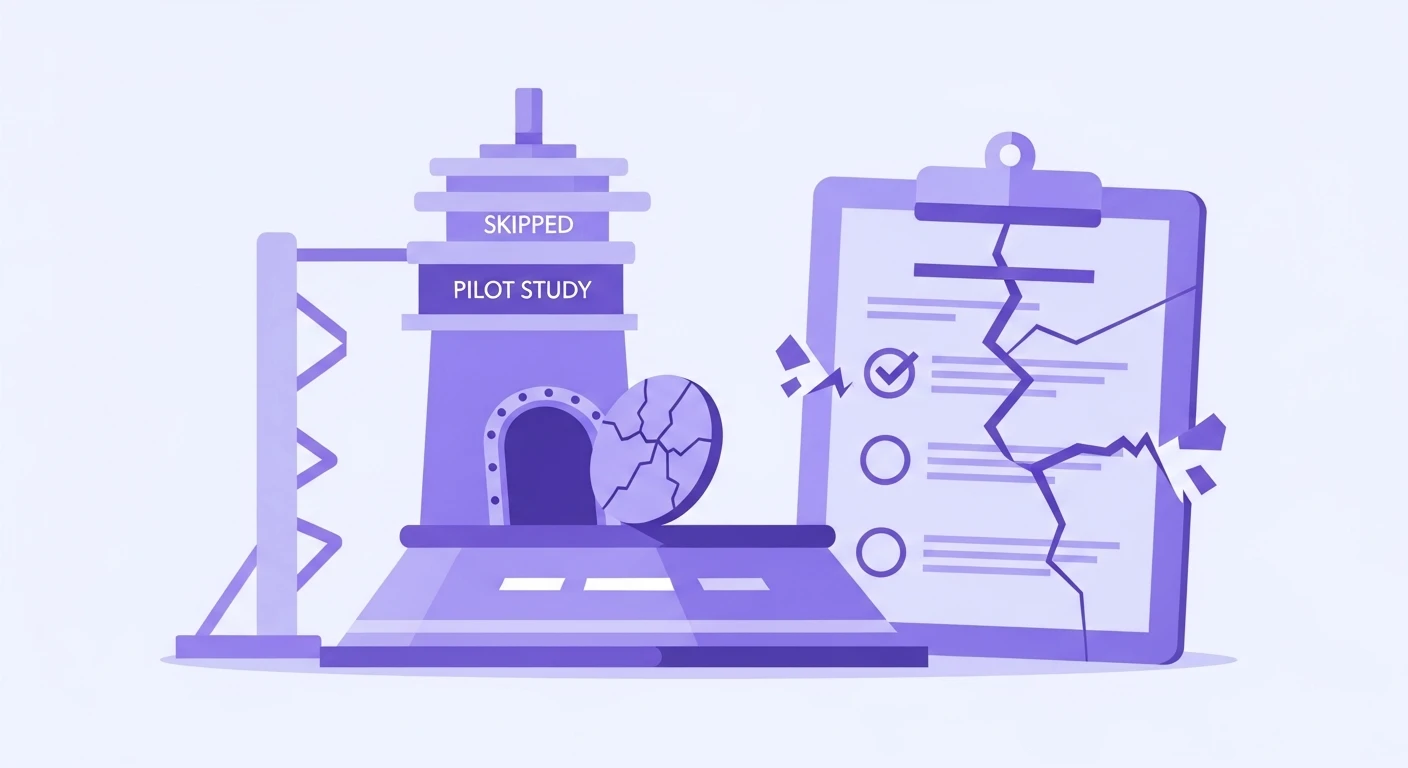 The Pilot Study Escape Hatch: Why Skipping the Pilot Guarantees You Discover Your Broken Questions Mid-Study