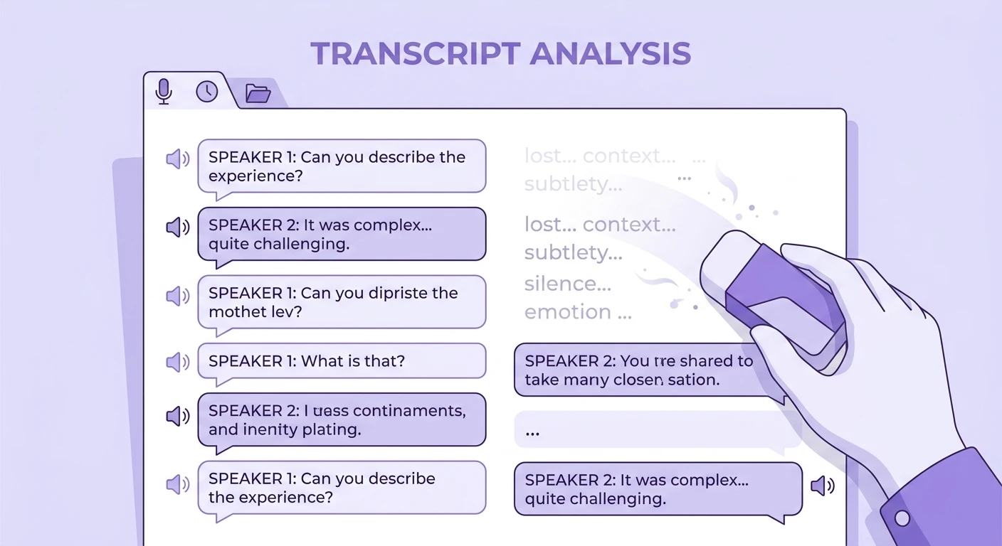 The Transcript Cleanup Trap in User Research