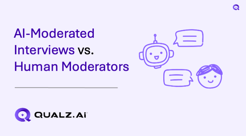 AI-Moderated Interviews vs Human Moderators