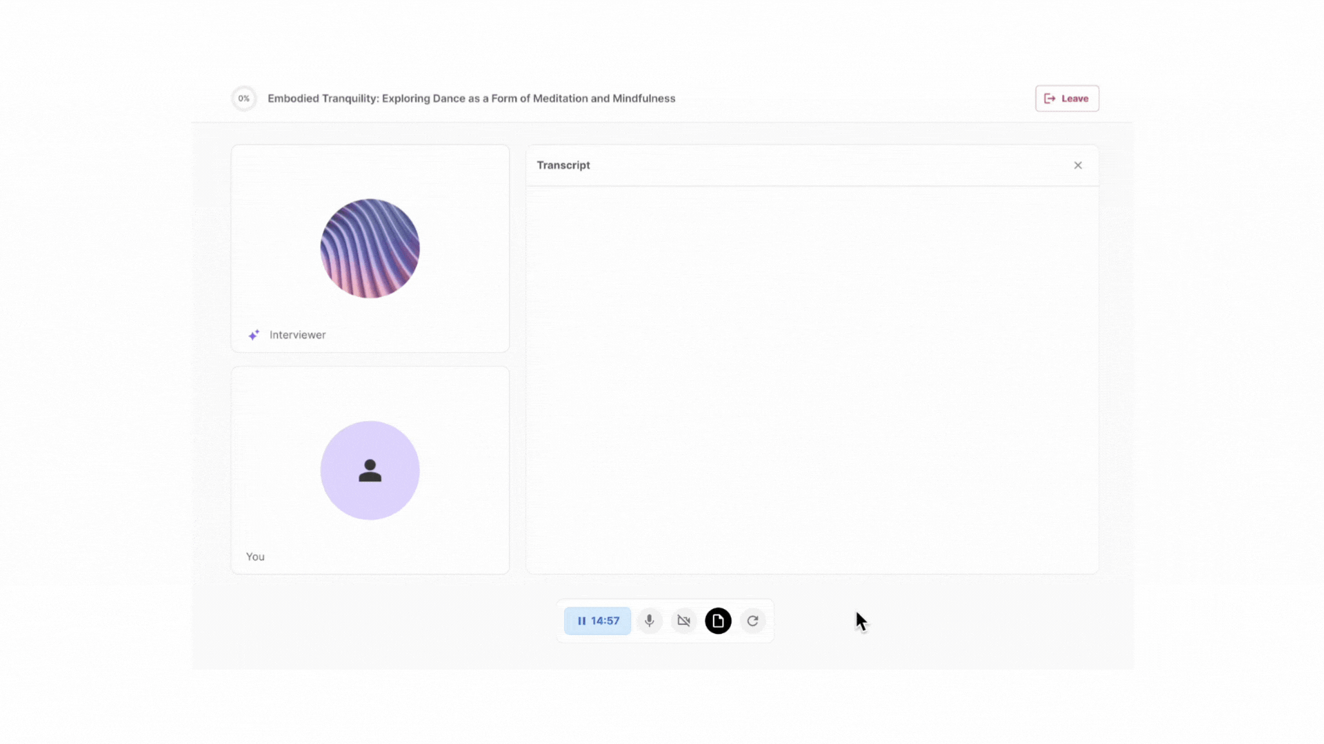 AI-Moderated Interview